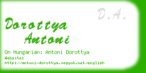 dorottya antoni business card